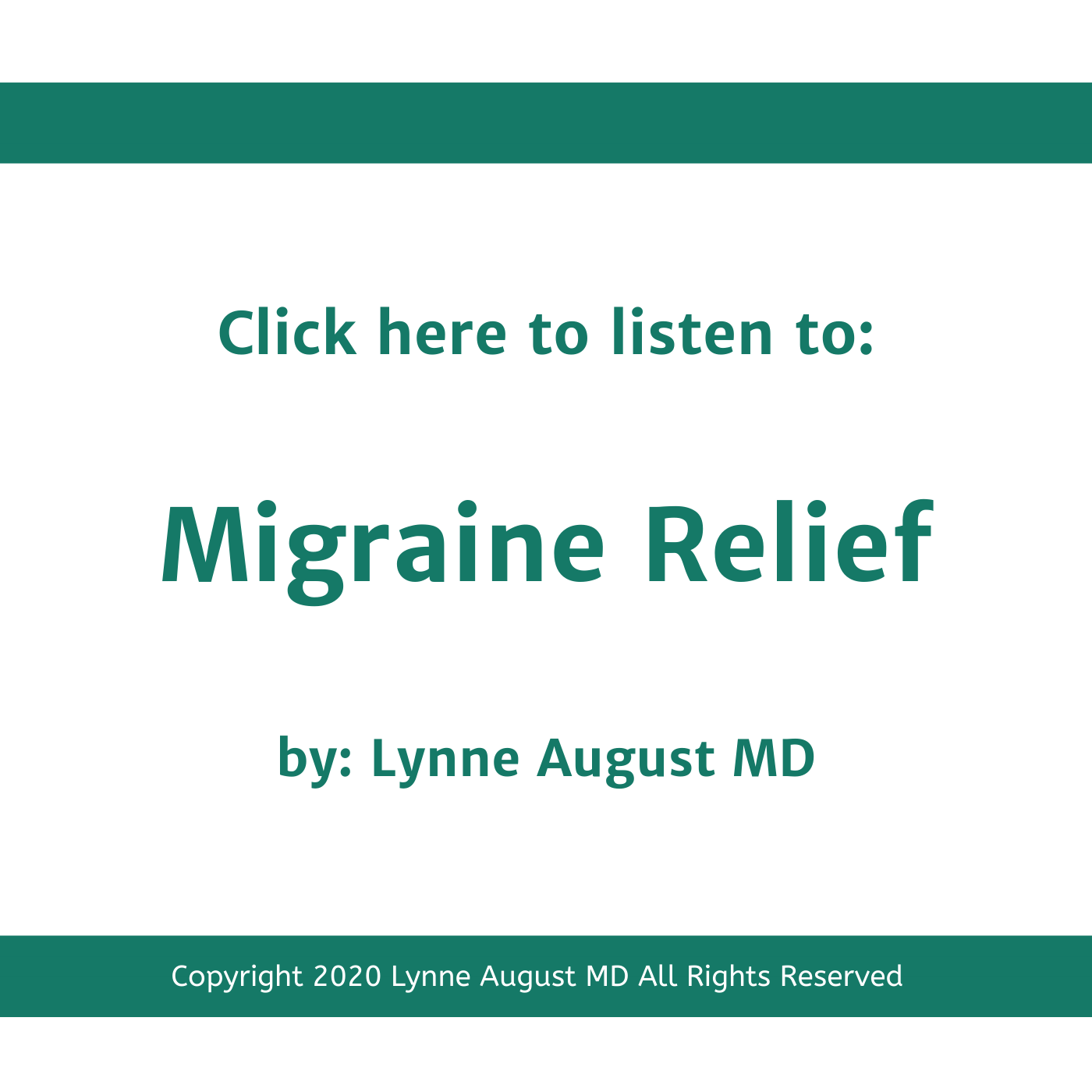 Podcast title image for Migraine Relief by Lynne August